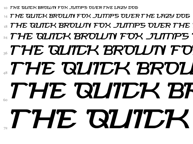 Brigade Army font waterfall